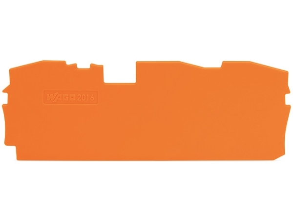 Wago 2016-1392, Klemmerækkedæksel, Orange, 1 mm, 91,4 mm, 36,5 mm, 3,28 g