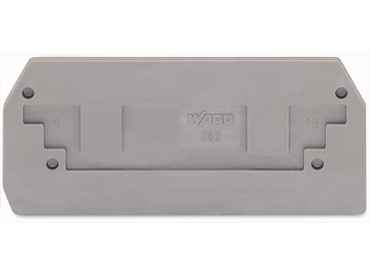 Wago 282-325, Klemmerække separator, Grå, 2,5 mm, 74,1 mm, 32,5 mm, 4 g