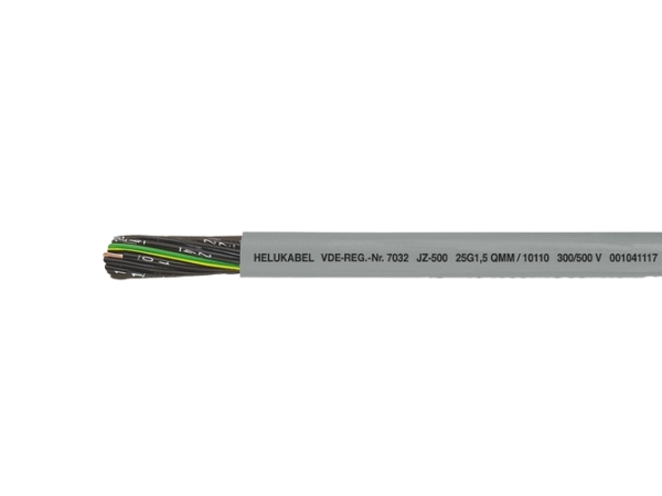 HELUKABEL JZ-500, Lavspændingskabel, Grå, Polyvinylchlorid (PVC), Polyvinylchlorid (PVC), Cooper, 4G2.5