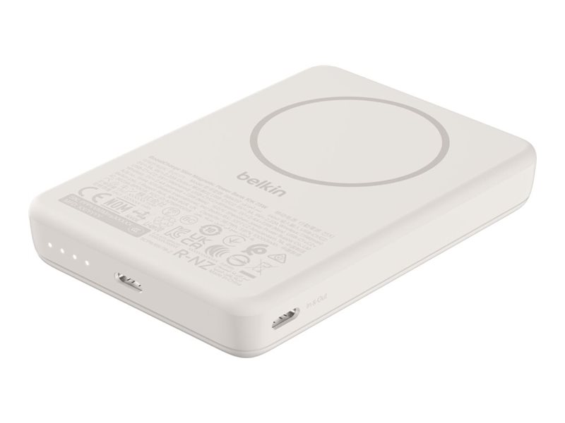 Belkin Boostcharge - Powerbank - Tynd - 10000 Mah - 7.5 Watt - Fast Charge - 2 Output-Stikforbindelser (Usb-C) - På Kabel: Usb-C - Sand