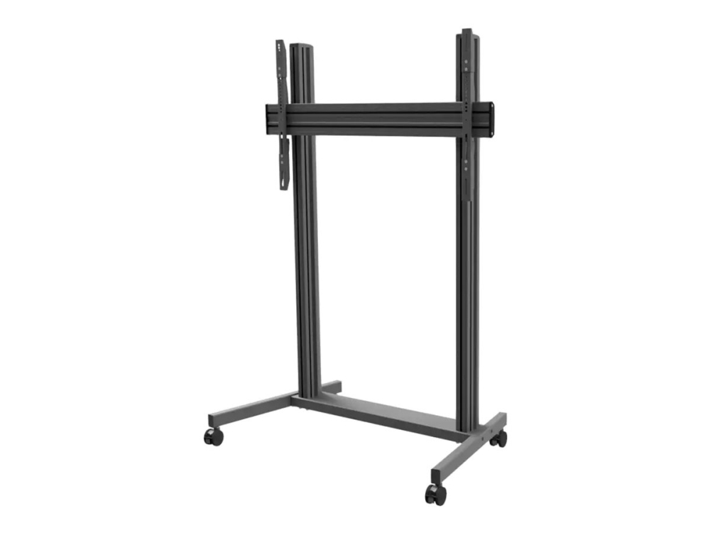 Edbak Tre200 - Vogn Med Hjul - For Fladt Panel - Vogn - Sort - Skærmstørrelse: 75"-105"
