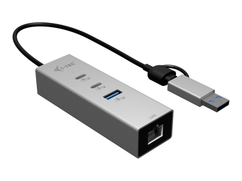 I-Tec - Hub - 2 X Usb-C 3.2 Gen 1 + 1 X Usb-A 3.2 Gen 1 - Desktop