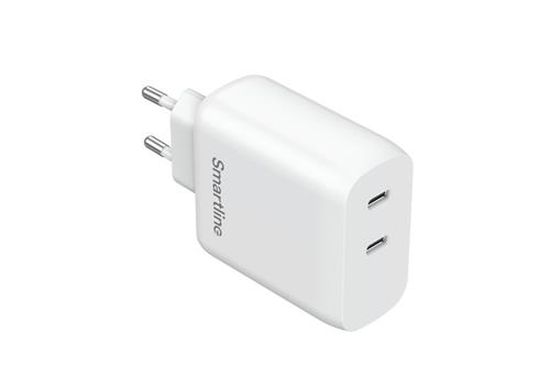 Væglader 2XUSB-C PD 35W hvid