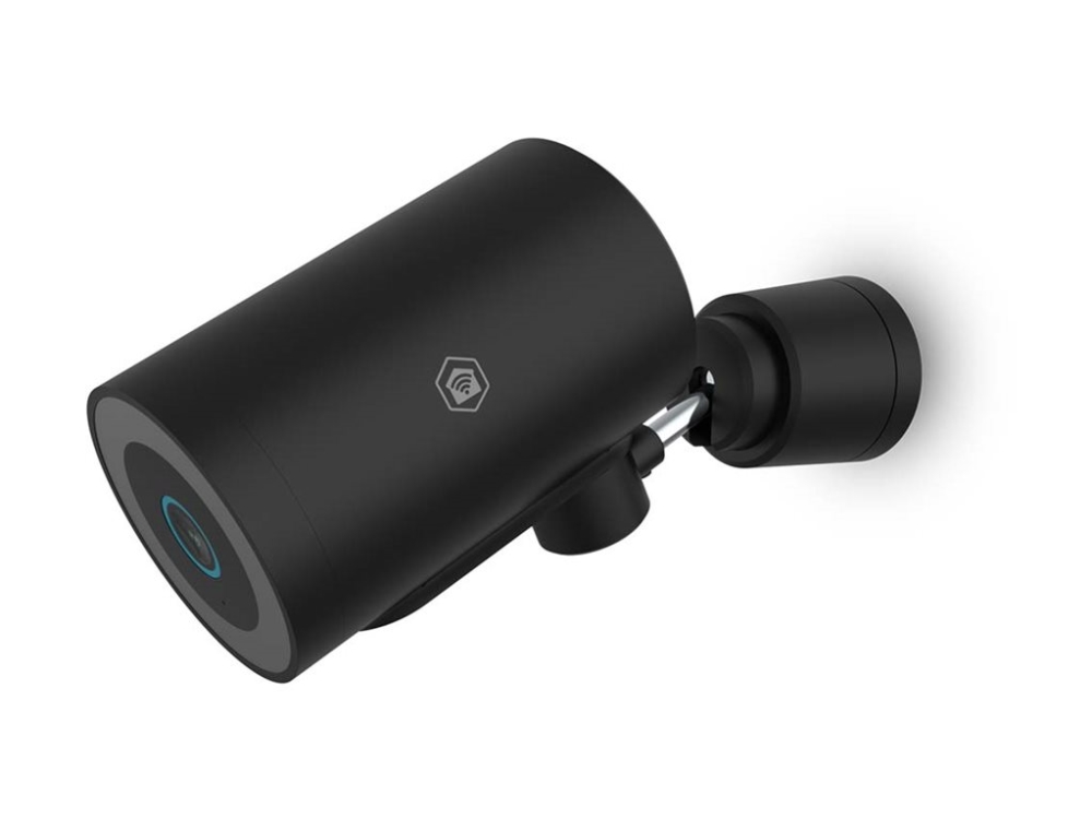 Nedis - Spotlight | 4K / 3840x2160 | IP65 | Cloud Storage (mulighed) / microSD (ikke inkluderet) / Onvif | 5 V DC | Med bevægelsessensor | Nattesyn | Sort