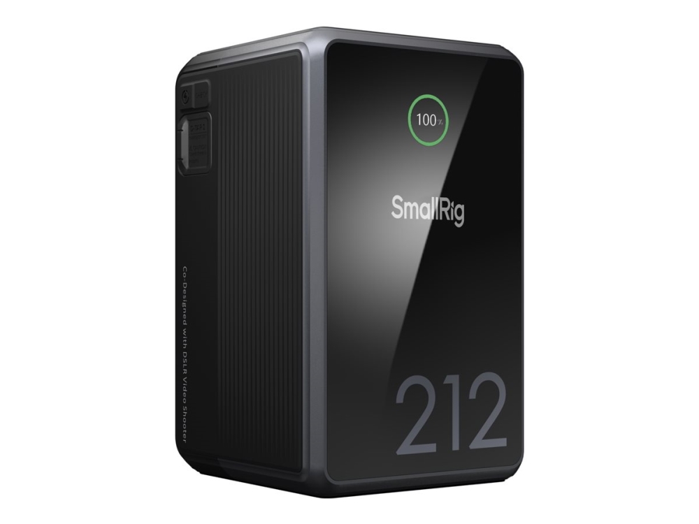 SmallRig VB212 - Batterioplader/strømadapter - mini - Li-Ion - 212 Watt - 10 A - 5 output-stikforbindelser (USB-C, USB, D-tap) - sort