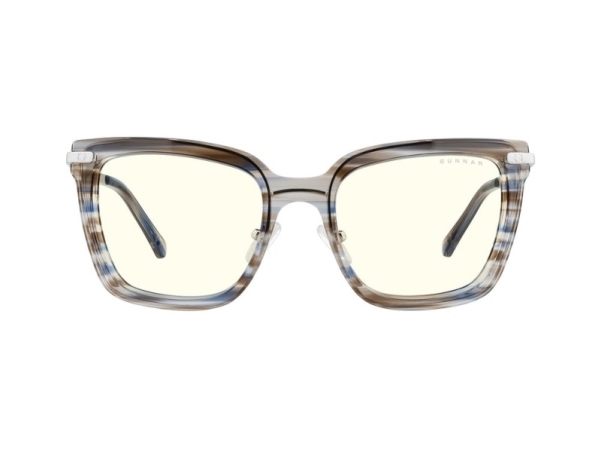Gunnar Optiks KAI-03309, Kvinder, Firkant, Klassisk, Blå, Brun, Nylonpolymer, 1 År