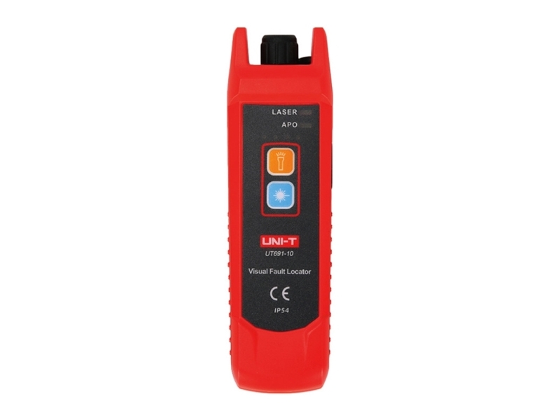 Optisen kaapelin testaaja, laser 650+/-20nm ?10mW 8-10km, 3.7V 1050mAh, IP54, UNI-T