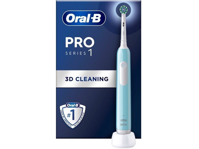 Oral-B Pro Series 1, Voksen, Elektrisk Tandbørste, Blå, Hvid, 2 Min, Blå, Rund