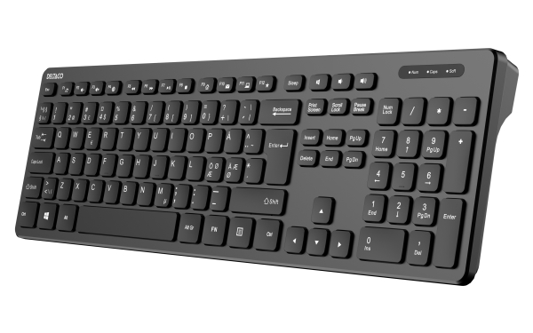 Deltaco - Tastatur - Vollformat - Kabellos