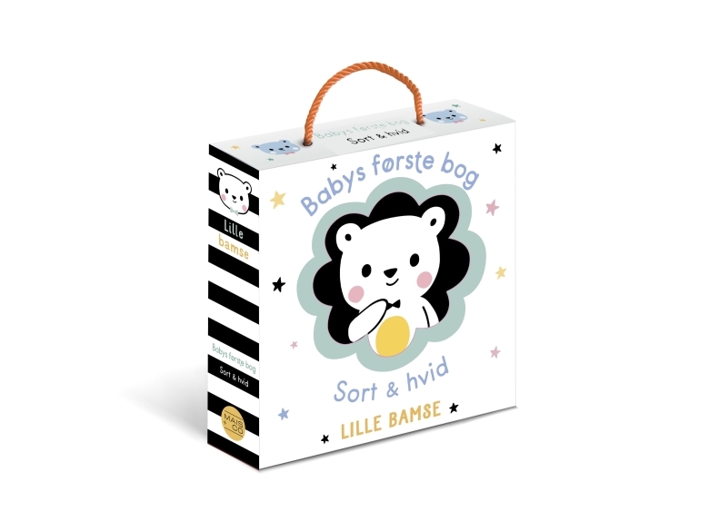 Babys Første Bog - Sort & Hvid - Lille Bamse (Stofbog) |