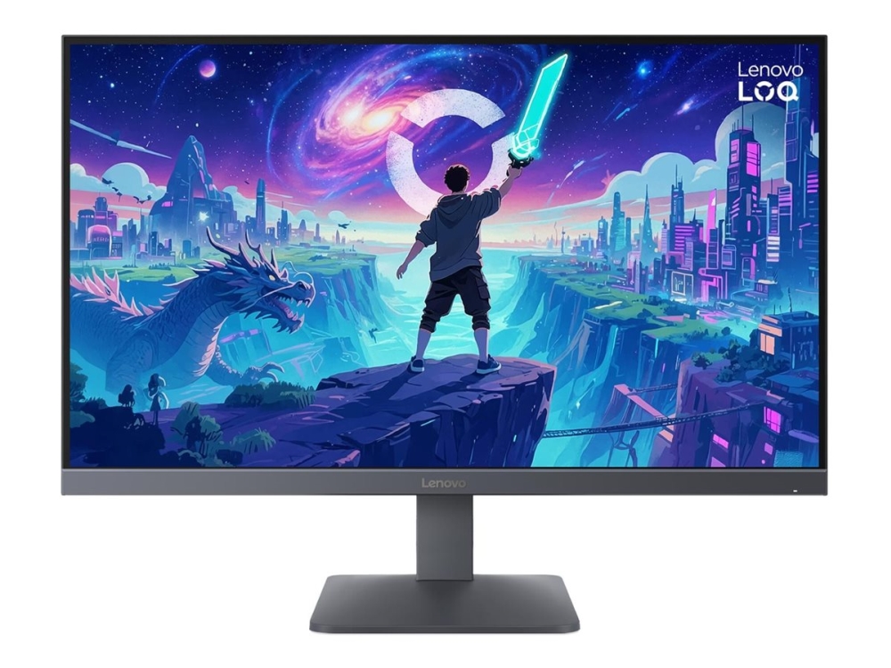 Lenovo Loq 27-10 - Led-Skærm - 27" - 1920 X 1080 Full Hd (1080P) @ 200 Hz - Ips - 300 Cd/M² - 1000:1 - Hdr10 - 0.5 Ms - 2Xhdmi, Displayport - Månegrå