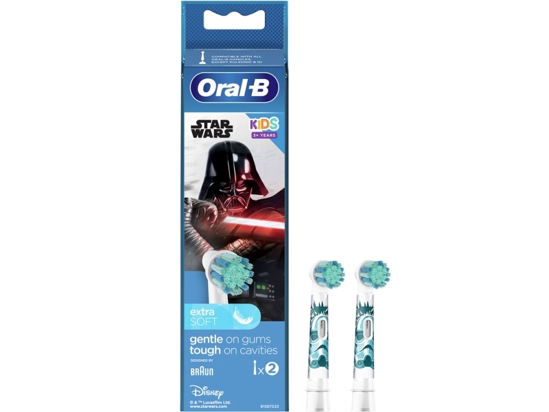 Oral-B Kids 80352619, 2 Stück(E), Mehrfarbig, Star Wars, 3 Jahr(E), Ungarn, 10,9 G