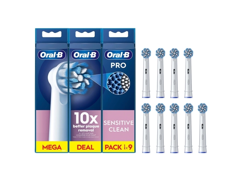 Oral-B Pro Sensitive Clean, 9 Stück(E), Weiß, Extra Weich, 49,05 G, 180 Mm, 18 Mm