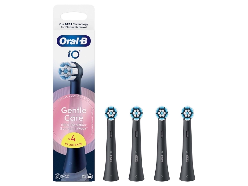 Oral-B Io Refill Gentle Care Black 4 Pack