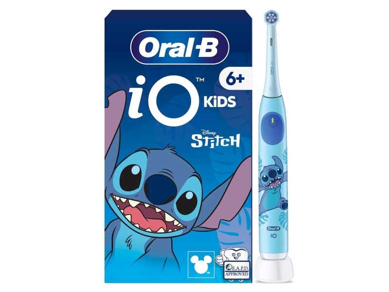 Oral B - Io 6+ Kids Disney Stitch Electric Tandbørste - Light Blue