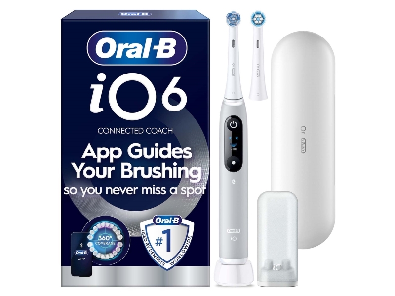 Oral-B Io6 Elektrisk Tandbørste, Grå + Etui