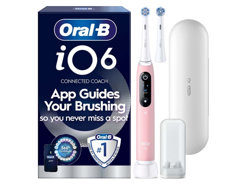 Oral-B Io6 Elektrisk Tandbørste, Pink + Etui
