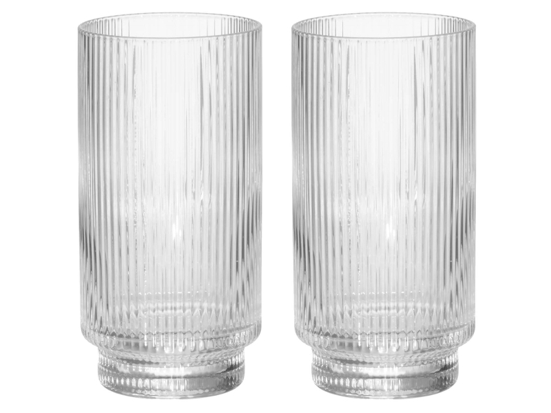 Dricksglas räfflat 49 cl 2-pack | Bordssättning - Par - Muggar & koppar | GameStuff