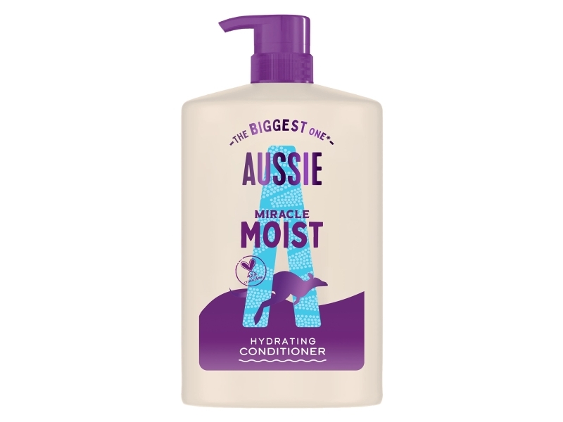 Aussie Miracle Moist Detangling Conditioner 1000Ml - Moisturizing Formula For Dry Hair
