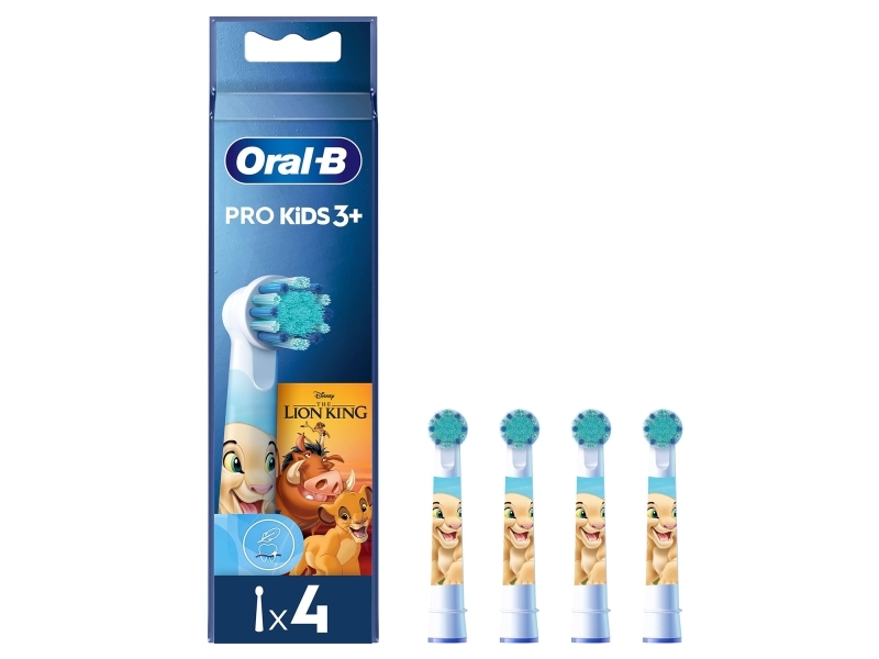 Oral-B Pro Kids Udskiftningsbørster Med Disney Løvernes Konge-Motiv, 4 Stk