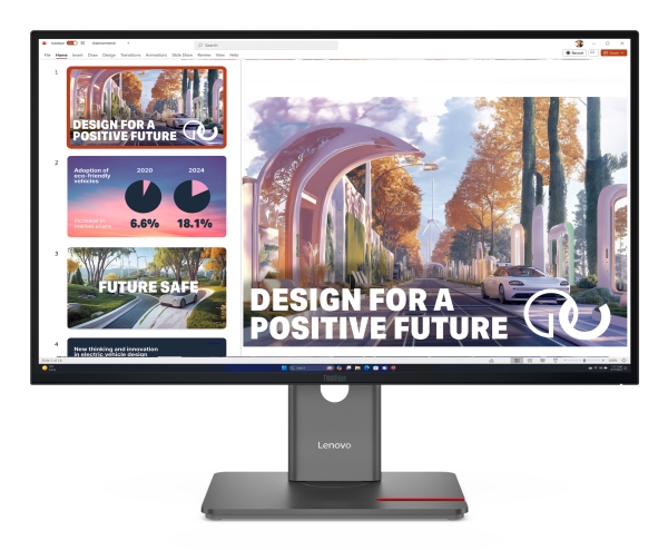 Lenovo Thinkvision P27qd-40, 68,6 Cm (27"), 2560 X 1440 Pixel, Quad Hd, Led, 6 Ms, Sort