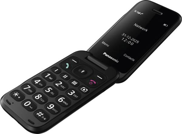 Panasonic Kx-Tf600exr Mobiltelefon 7,11 Cm (2,8") 132 G Rot - Seniorentelefon Mit Tastatur