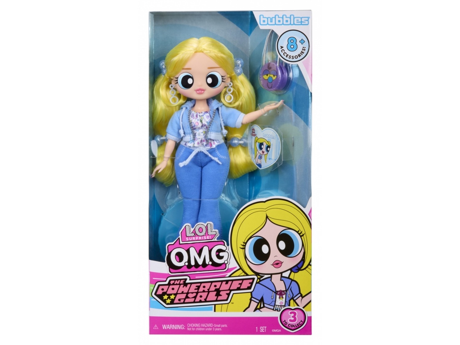 Mga Lol Surprise Omg Powerpuff Girls Puppe - Bubbles