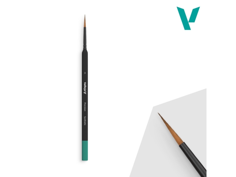 Vallejo B03003, Enstaka pensel, Rund borste, Syntetisk | Skola & Hobby - Konstmaterial - Borstar | GameStuff