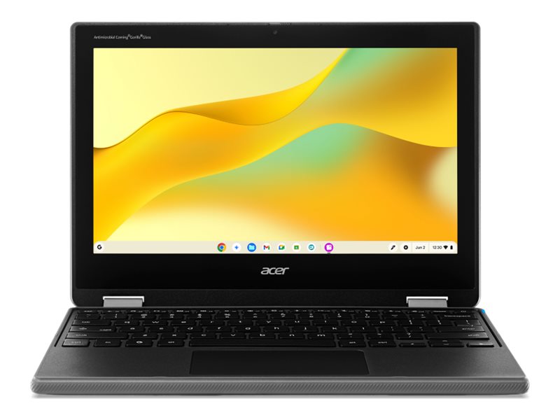 Acer Chromebook Spin 311 R725T-TCO - Flipdesign - Kompanio 540 - MT8189GV/AZ / op til 2.6 GHz - Chrome OS - Mali-G57 MC2 - 8 GB RAM - 64 GB eMMC - 11.6 IPS touchscreen 1366 x 768 - Wi-Fi 6E - skifersort - kbd: Nordisk