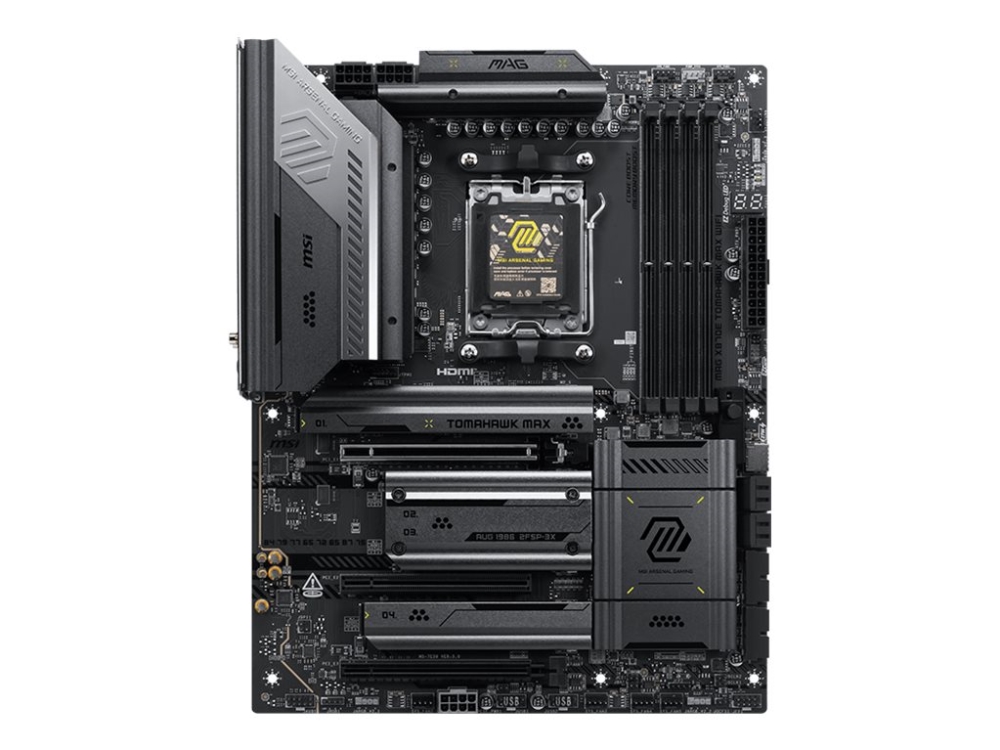 Msi Mag X870e Tomahawk Max Wifi - Bundkort - Atx - Socket Am5 - Amd X870e Chipset - Usb-C 3.2 Gen 2X2, Usb-C 3.2 Gen2, Usb 3.2 Gen 2, Usb 3.2 Gen 1,
