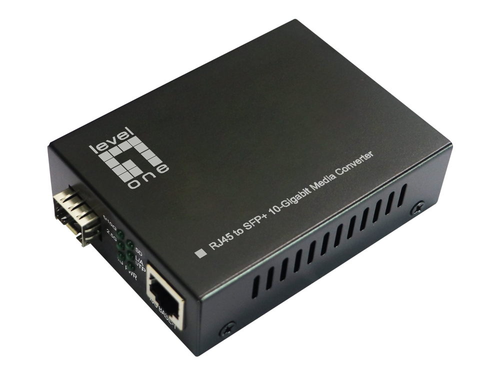 Levelone Gvt-2051 Mediekonverter 10-Gigabit Rj45 Til Sfp+