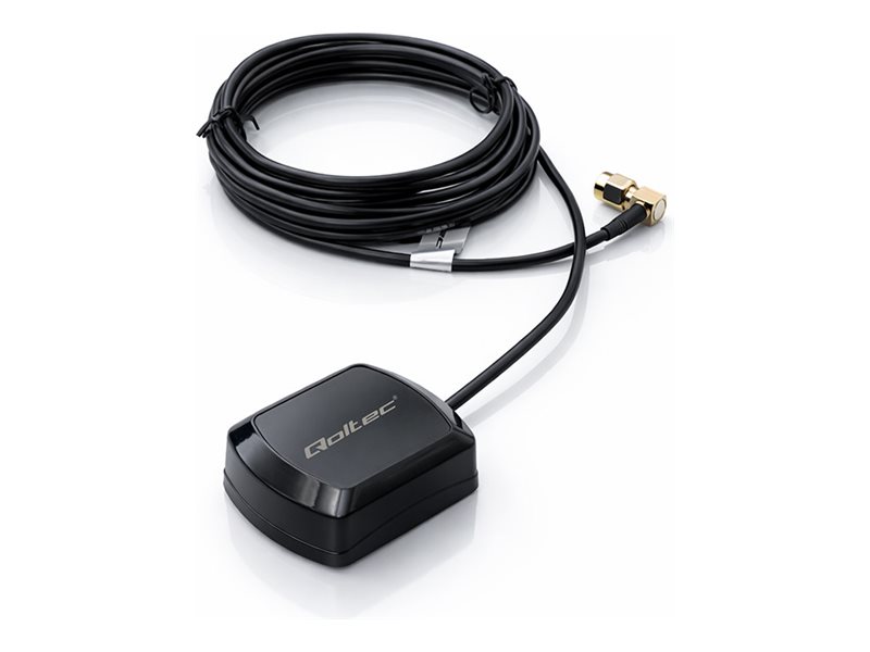 Qoltec Mobile Gps-Antenne Mit Magnetischer Halterung | Rundstrahlend | 28Dbi | 50W | Sma Ra