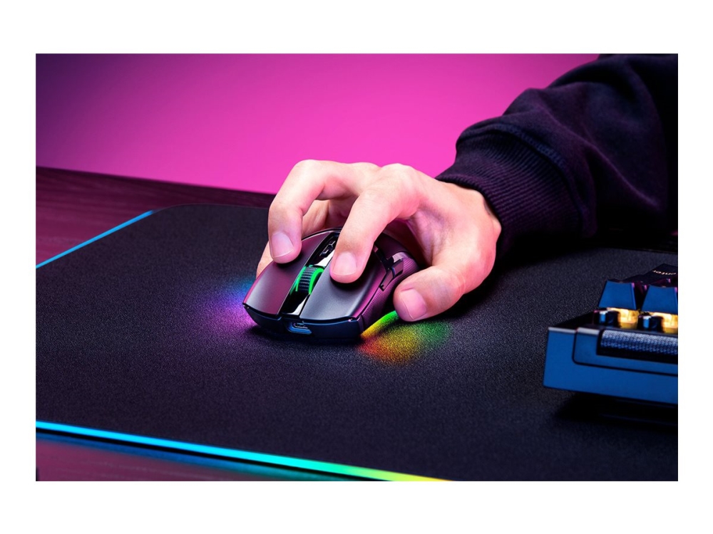 Razer Cobra Pro gaming-mus - højrehåndet, trådløs RF/Bluetooth/USB-C, optisk sensor 30.000 DPI