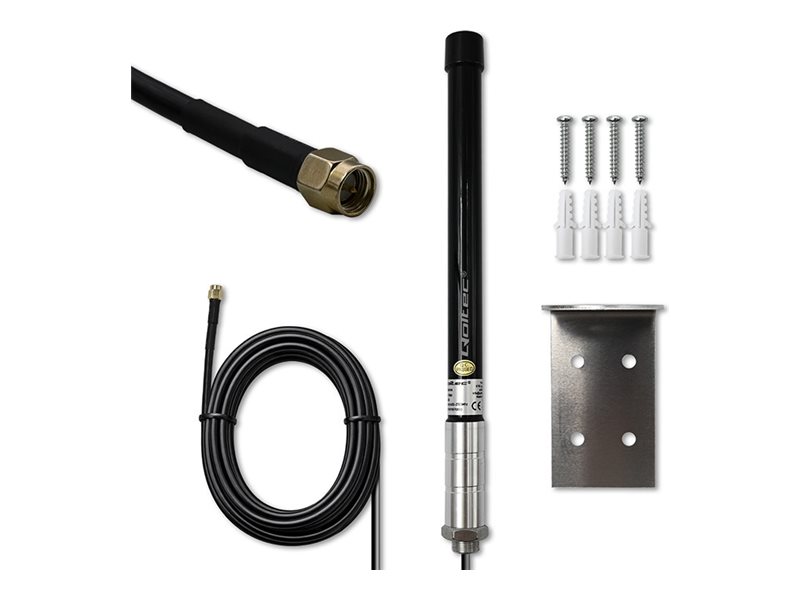 Qoltec - Antenne - mobil, IoT - 15 dBi - omni-directional - ekstern montering, stangmontering