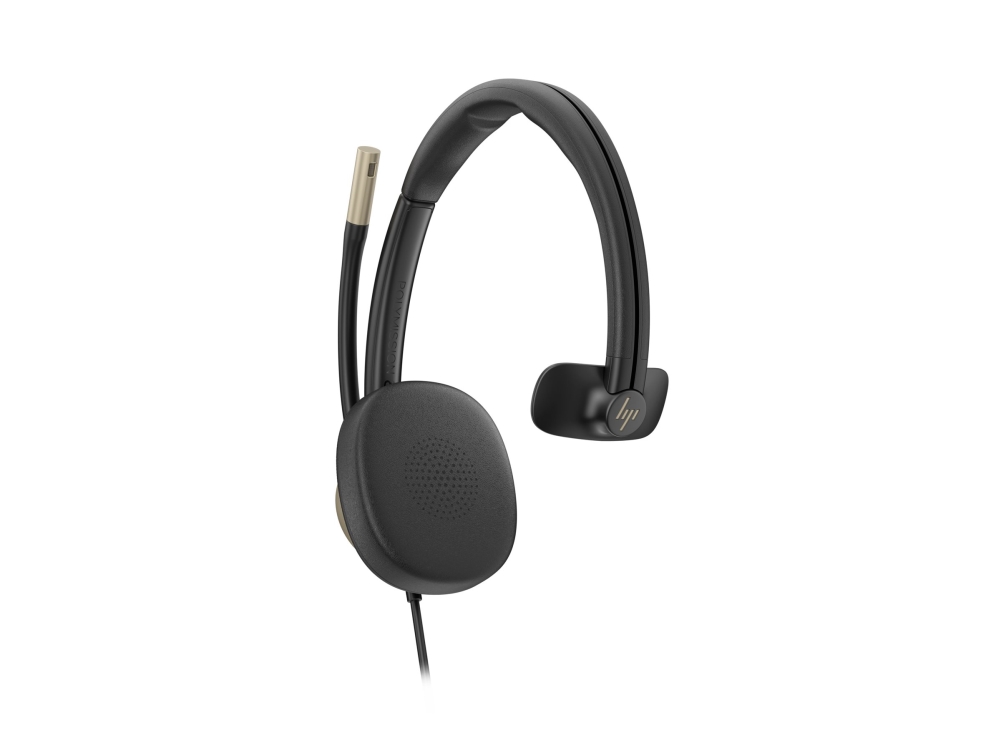 Hp Poly Mission 815 - Mission 800 Series - Headset - På Øret - Kablet - Aktiv Støjfjerning - Usb-A, Usb-C - Sort - Certified For Microsoft Teams Open