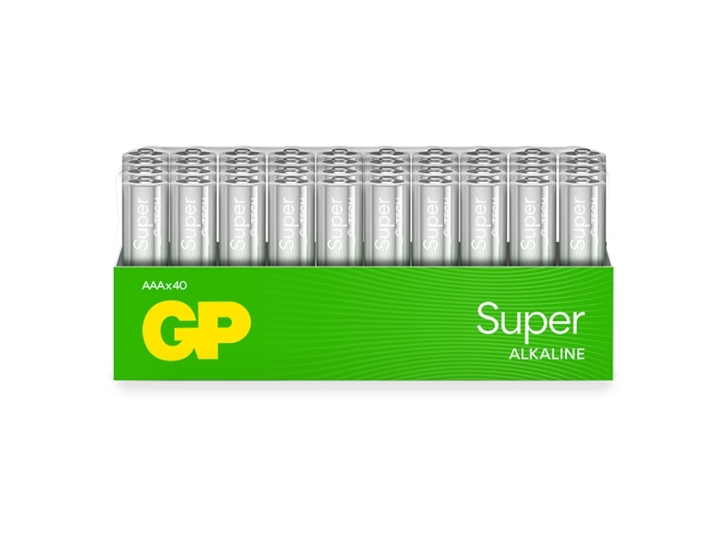 Gp Super Alkaline Aaa-Batterie, 24A/Lr03, 40Er-Pack