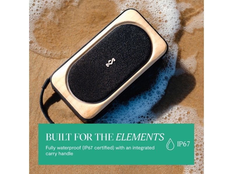 Marley Roots Solar Bluetooth®-højttaler. Sort