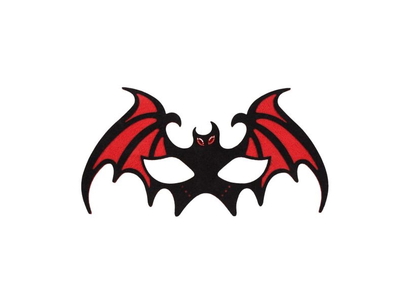Rote Fledermaus Augenmaske