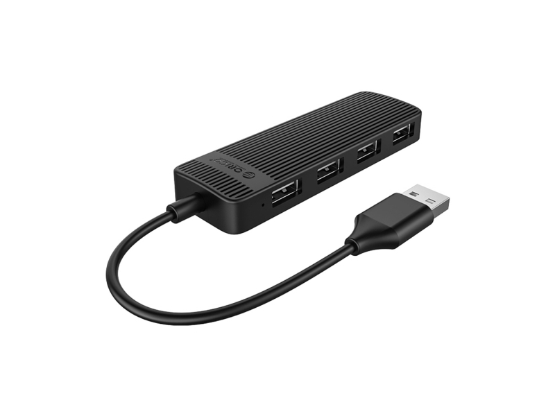 Orico Usb-Hub 4-Port Usb-A 2.0 Kabel 0,3 M – Schwarz