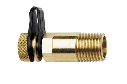 TA målenippel 1/4''x103mm - Lang ny Model, A-Metal DZR afzinkningsfrit messing billede