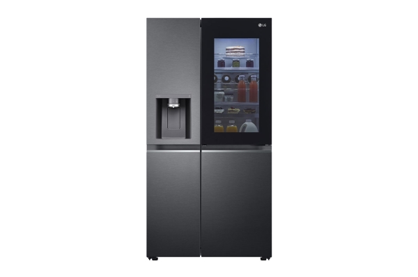 LG GSXE81EVBD, vapaasti seisova, amerikkalainen ovi, musta, 2 ovea (2 ovea), Essence Black Steel, LED