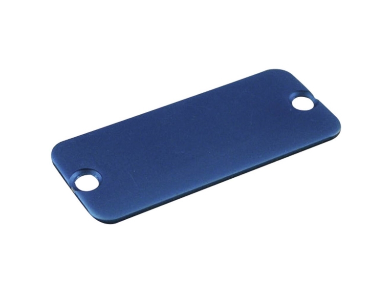 Hammond Electronics 1455PALBU-10 1455PALBU-10 Endeplade Aluminium Blå 1 stk