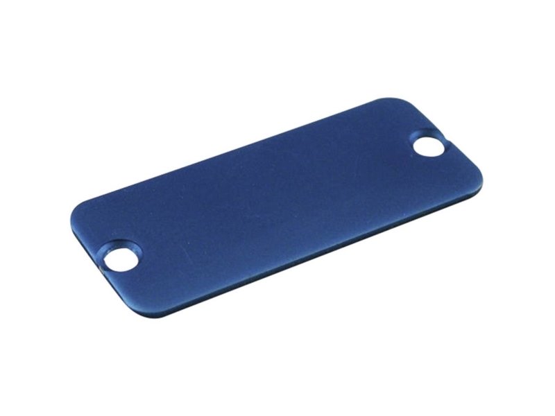 Hammond Electronics 1455TALBU-10 1455TALBU-10 Endeplade Aluminium Blå 1 stk