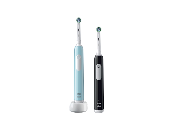 Oral-B Pro Series 1 Duo Sort/Blå | Sæt Med 2 Elektriske Tandbørster
