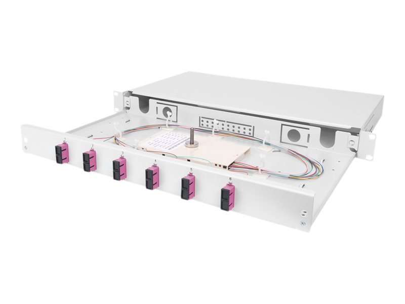 DIGITUS Professional DN-96320-4 - fibre-optic splice box - 1U - 19"