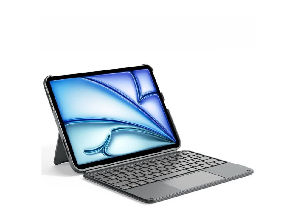 Bluetooth tastatur med touchpad - QWERTZ, grå (Inateck KB04122)