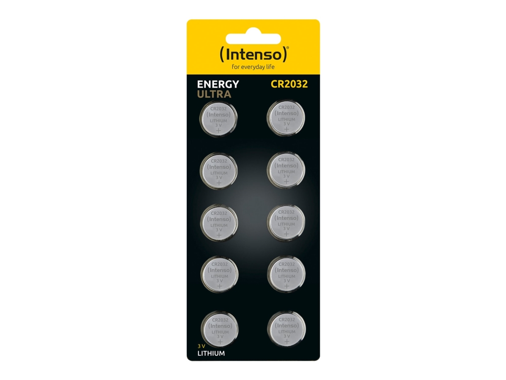 Intenso Lithium Knopfzelle - Einwegbatterie - CR2032 - litium-mangaanidioksidi (LiMnO2) - 3 V - 10 kpl - 220 mAh (7502430)