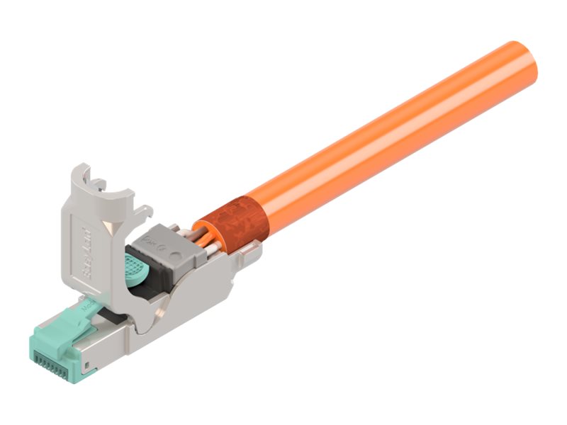 Fixlink Connector Rj45, Cat.6A (Iso/Iec) Silber