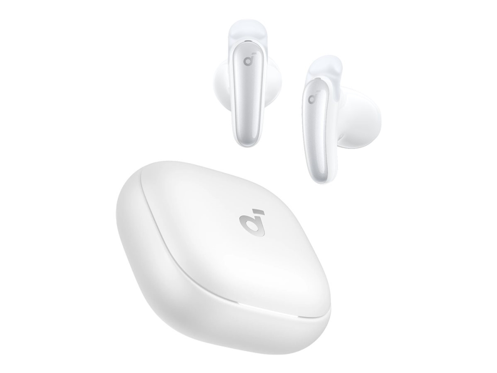 Soundcore Liberty Buds – Echte Kabellose Ohrhörer Mit Mikrofon – Semi-In-Ear – Bluetooth – Aktive Geräuschunterdrückung – Weiß