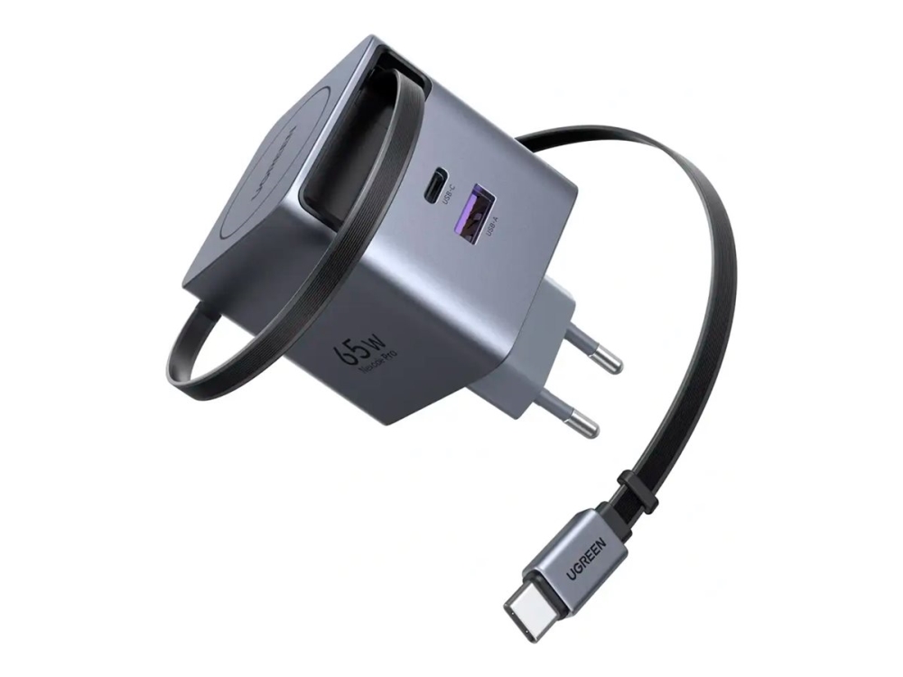 Ugreen Nexode Pro Series X615 - Strømforsyningsadapter - Gan - 65 Watt - 3.25 A - Qc 2.0, Qc 3.0, Qc 4.0, Qc 4.0+, Power Delivery 3.0 + Pps, Apple Fa
